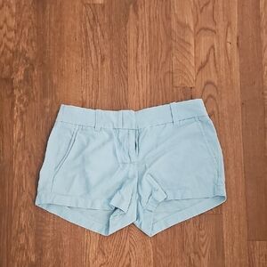 J. Crew Sz 2 Light Blue Shorts Classic Prep Preppy Bermuda Chinos EUC